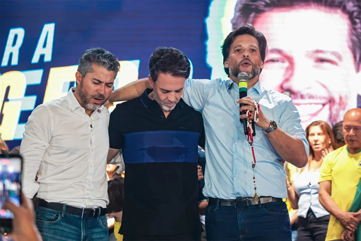 Marcos Rogério anuncia Rodrigo Camargo como pré-candidato a vice e recebe apoio oficial do prefeito Léo Moraes