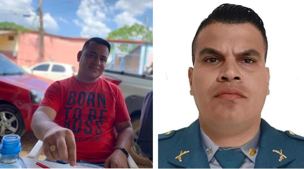 Thiago Gabriel Levino Amaral, que foi preso suspeito de matar a tiros o Cabo Elder Neves de Oliveira — Foto: Reprodução