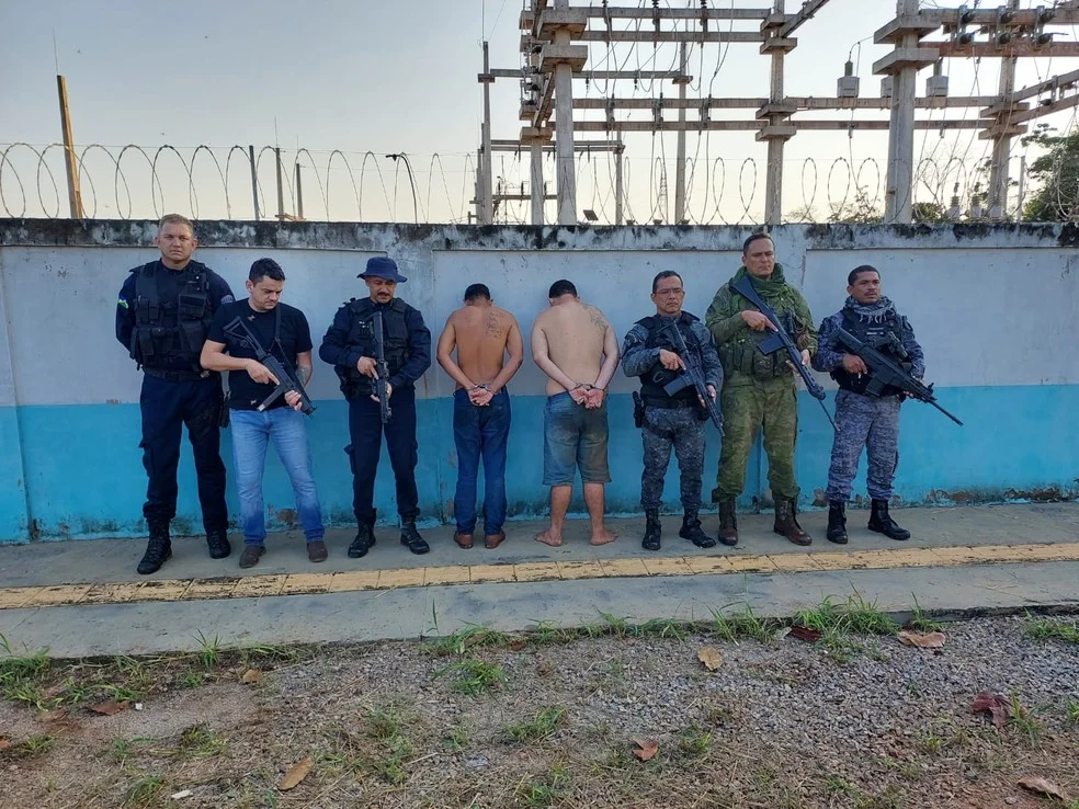 PM prende fugitivos em RO — Foto: PM/Divulgação