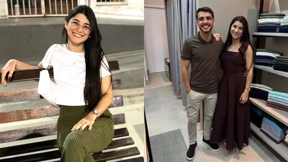 João Vitor dos Santos Gonçalves; Poliana dos Santos Gonçalves, vítima de latrocínio aos 31 anos. — Foto: Reproduação/Redes sociais